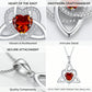 🎁2026 New Arrivals 50% OFF💥Birthstone Celtic Trinity Knot Heart Necklace✨ Heart Shape Celtic Trinity Knot Birthstone Pendant