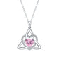 🎁2026 New Arrivals 50% OFF💥Birthstone Celtic Trinity Knot Heart Necklace✨ Heart Shape Celtic Trinity Knot Birthstone Pendant
