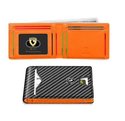 🎁2026 New Arrivals 50% OFF💥RFID-Blocking Leather and Carbon Fiber Credit Card Holder