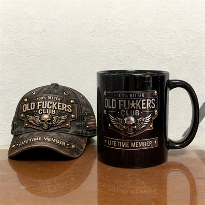 🔥Old Fuckers Club Vintage Embroidered Cap（50% OFF）