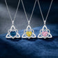 🎁2026 New Arrivals 50% OFF💥Birthstone Celtic Trinity Knot Heart Necklace✨ Heart Shape Celtic Trinity Knot Birthstone Pendant