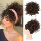 🎁2026 New Arrivals 50% OFF💥Short, curly hairpiece – Chignon with elastic drawstring
