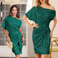 ⏳Time-Limited Special⏰ Women's One Shoulder Sequin Sparkling Party Club Dress