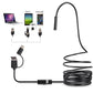🔍 🔥 Black Friday Special 50% OFF! ✨ 3-IN-1 ENDOSCOPE - 2.0MP HD with 6 LED Lights, IP67 Waterproof, Compatible with Smartphones for Home Inspection and DIY Projects 📱🛠️