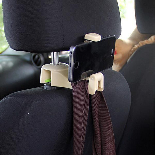 2 in 1 Car Headrest Hidden Hook