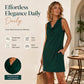 🎁2026 New Arrivals 50% OFF💥Elegant Slim Fit Cowl Neck Dress – Sleeveless, Side Pockets, Versatile ✨