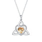 🎁2026 New Arrivals 50% OFF💥Birthstone Celtic Trinity Knot Heart Necklace✨ Heart Shape Celtic Trinity Knot Birthstone Pendant
