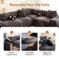 🎁2026 New Arrivals 50% OFF💥Soft Plush Non‑Slip Couch Cover‑Thick Striped Sofa Throw Cover, Cozy Winter‑Friendly Furniture Protector for Living Room, Anti‑Slip Universal Sofa Slipcover