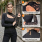 ⏳Time-Limited Special⏰Women's Asymmetrical Cutout Lace Sleeve Top