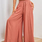 🎁2026 New Arrivals 50% OFF💥Wide-Leg High-Waisted Pants – Cotton Blend, Loose Fit, Drawstring 🌿