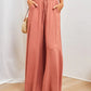 🎁2026 New Arrivals 50% OFF💥Wide-Leg High-Waisted Pants – Cotton Blend, Loose Fit, Drawstring 🌿