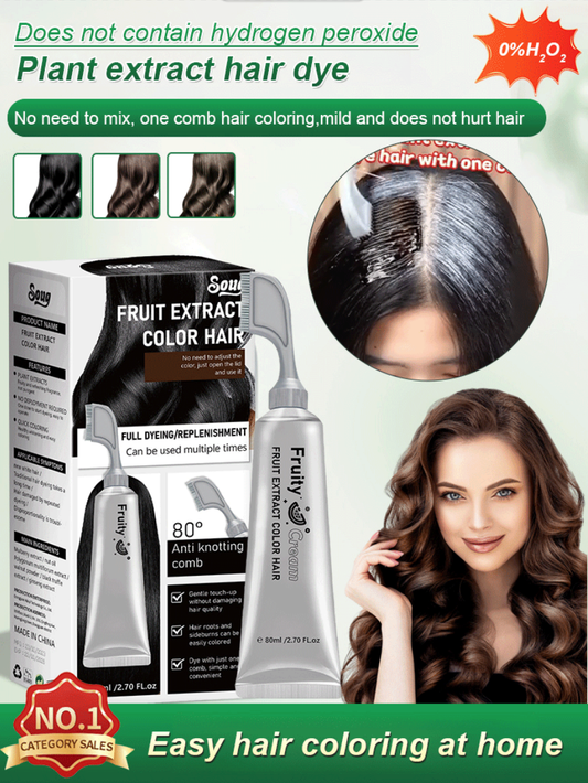 🌸Buy more get more and-50%🌸Fruit Essence Hair Dyeing Comb