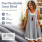 🎁2026 New Arrivals 50% OFF💥Women's Casual Loose Sleeveless Fake Two Piece Tank Dress