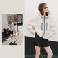 🎁2026 New Arrivals 50% OFF💥Short Oversized Rain Jacket With Bubble Hem,Adjustable Cuffs