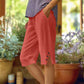 🎁2026 New Arrivals 50% OFF💥Women's Casual Solid Color Pocket Capri Pants