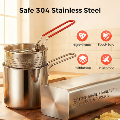 🎁2026 New Arrivals 50% OFF💥R304 Stainless Steel Multifuntional Fryer