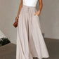 🎁2026 New Arrivals 50% OFF💥Wide-Leg High-Waisted Pants – Cotton Blend, Loose Fit, Drawstring 🌿