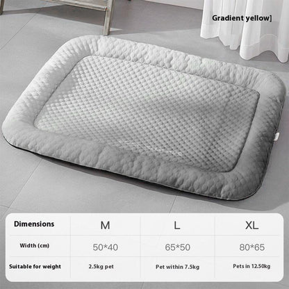 ⏰LAST DAY SALE ONLY￡8.99!!❄Pawchill Pet Cooling Mat for Dogs & Cats 🐾  Naturally Cool Ice-Silk Pad • Breathable, Washable & Soft 🌿  For Floors, Sofas & Car Travel • Multiple Sizes • Gradient Colours ☀️🐶🐱