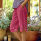 🎁2026 New Arrivals 50% OFF💥Women's Casual Solid Color Pocket Capri Pants