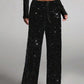 💖💃LAST DAY SALE 50% OFF✨Women's Sequin Sparkle Wide Leg Pants with Elastic Waistband✨