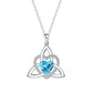 🎁2026 New Arrivals 50% OFF💥Birthstone Celtic Trinity Knot Heart Necklace✨ Heart Shape Celtic Trinity Knot Birthstone Pendant