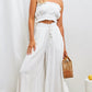 🎁2026 New Arrivals 50% OFF💥Wide-Leg High-Waisted Pants – Cotton Blend, Loose Fit, Drawstring 🌿