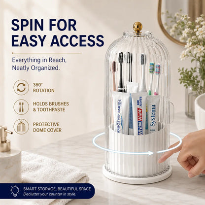 🎁2026 New Arrivals 50% OFF💥Careluxpro Protect Toothbrushes Instantly! No-Dust Sliding Lid Organizer