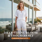 👚 60% OFF NOW! 💃 Women's Drawstring Top & Pants 2-Piece Set – Relaxed Fit, Comfortable & Perfect for Lounging or Everyday Style 🌸