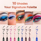 ⏳Time-Limited Special⏰14-Pack Waterproof Colored Gel Eyeliner Pencil – Metallic & Shimmer Finishes, Smudge-Proof