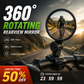 🎁2026 New Arrivals 50% OFF💥360° Rotating Rearview Mirror – Clear view behind, no more neck twisting. Fits bikes, e‑bikes & motorcycles. Tool‑free silicone strap! 🛡️✨