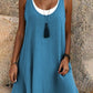 🎁2026 New Arrivals 50% OFF💥Women's Casual Loose Sleeveless Fake Two Piece Tank Dress