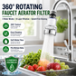 🎁2026 New Arrivals 50% OFF💥360°Rotating Faucet Filter‑Splash‑Proof Water Purifier💧