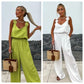 49% Off New Products Hot Sale🔥Women's Sleeveless Wide Leg Jumpsuit