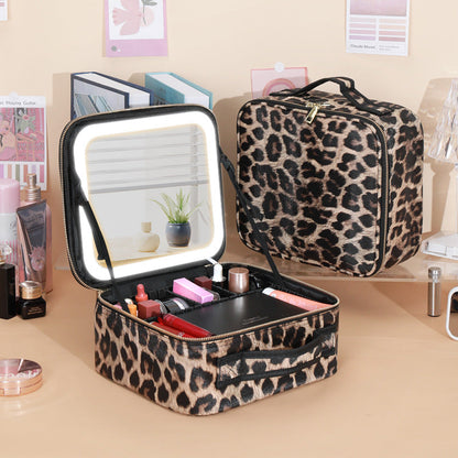 🎁2026 New Arrivals 50% OFF💥Flawless Makeup Anywhere – Portable LED Mirror Makeup Bag!✨