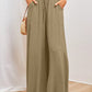 🎁2026 New Arrivals 50% OFF💥Wide-Leg High-Waisted Pants – Cotton Blend, Loose Fit, Drawstring 🌿