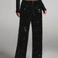 💖💃LAST DAY SALE 50% OFF✨Women's Sequin Sparkle Wide Leg Pants with Elastic Waistband✨
