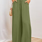🎁2026 New Arrivals 50% OFF💥Wide-Leg High-Waisted Pants – Cotton Blend, Loose Fit, Drawstring 🌿