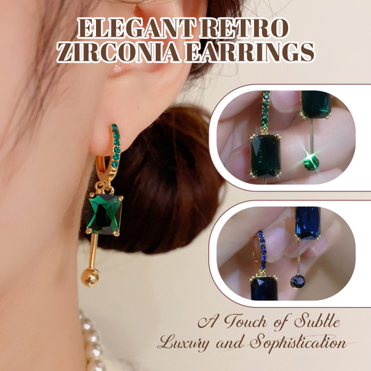 🎁2026 New Arrivals 50% OFF💥Vintage Synthetic Diamond Earrings – Geometric, Dangling, Clip-On ✨