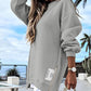 🔥Hot Promotion 61% OFF🔥Casual Long Sleeve Zipper Slit Oversized Sweatshirt