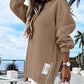 🔥Hot Promotion 61% OFF🔥Casual Long Sleeve Zipper Slit Oversized Sweatshirt