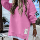🔥Hot Promotion 61% OFF🔥Casual Long Sleeve Zipper Slit Oversized Sweatshirt