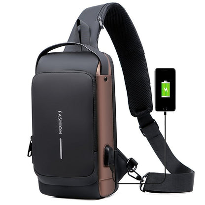 🎁2026 New Arrivals 50% OFF💥Anti-Theft Unisex Crossbody Sling Bag – Hard Shell, Waterproof, USB Charging, RFID Blocking 🔒