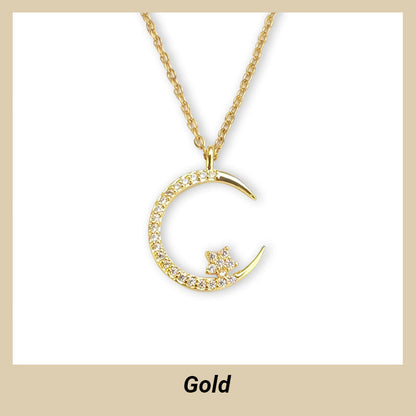 💕 50% discount 💕Bright Night: Moon Star Necklace✈️ free shipping