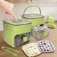 🎁2026 New Arrivals 50% OFF💥Essential for summer🥤🧊 Ice Cube Maker with Storage – 48 cubes at once, leak‑proof lid. Stackable, saves space. Includes ice scoop & tong.