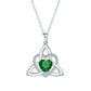 🎁2026 New Arrivals 50% OFF💥Birthstone Celtic Trinity Knot Heart Necklace✨ Heart Shape Celtic Trinity Knot Birthstone Pendant