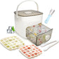 🎁2026 New Arrivals 50% OFF💥Essential for summer🥤🧊 Ice Cube Maker with Storage – 48 cubes at once, leak‑proof lid. Stackable, saves space. Includes ice scoop & tong.