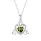 🎁2026 New Arrivals 50% OFF💥Birthstone Celtic Trinity Knot Heart Necklace✨ Heart Shape Celtic Trinity Knot Birthstone Pendant