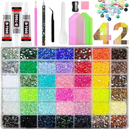 🎁2026 New Arrivals 50% OFF💥Flatback Crystal Rhinestones – Bedazzling set & easy to apply 💎✨