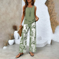 🔥 Hot Sale 50% OFF🌺Women's Trendy Print 2 Piece Outfits Sleeveless Top & Pants