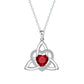 🎁2026 New Arrivals 50% OFF💥Birthstone Celtic Trinity Knot Heart Necklace✨ Heart Shape Celtic Trinity Knot Birthstone Pendant